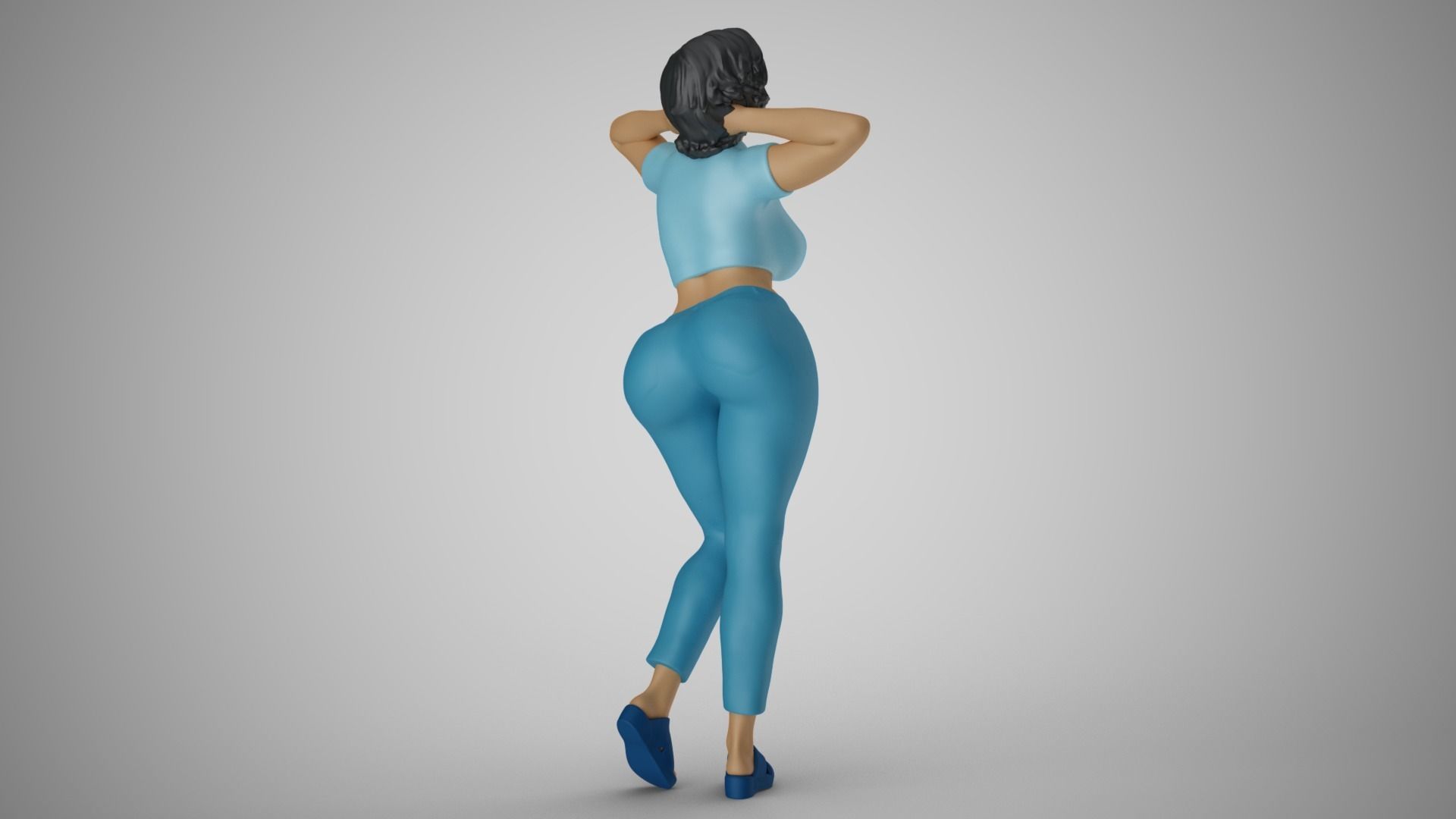 Hopeful Woman 3D print model_6