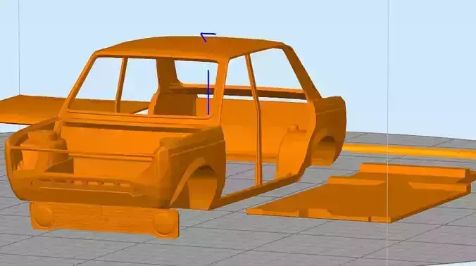 Fiat 128 berlina 3D print model