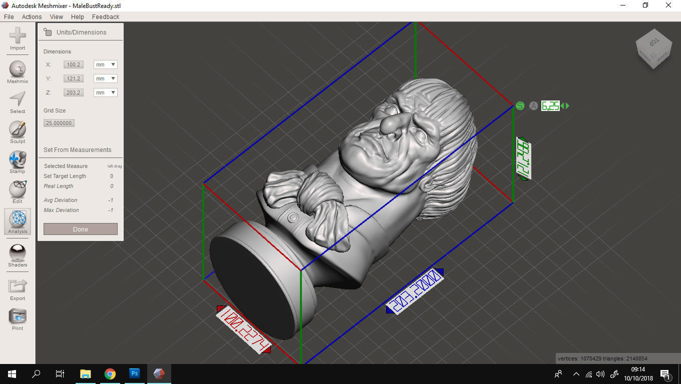 Haunted Mansion Uncle Lucius Bust 3D print model_8