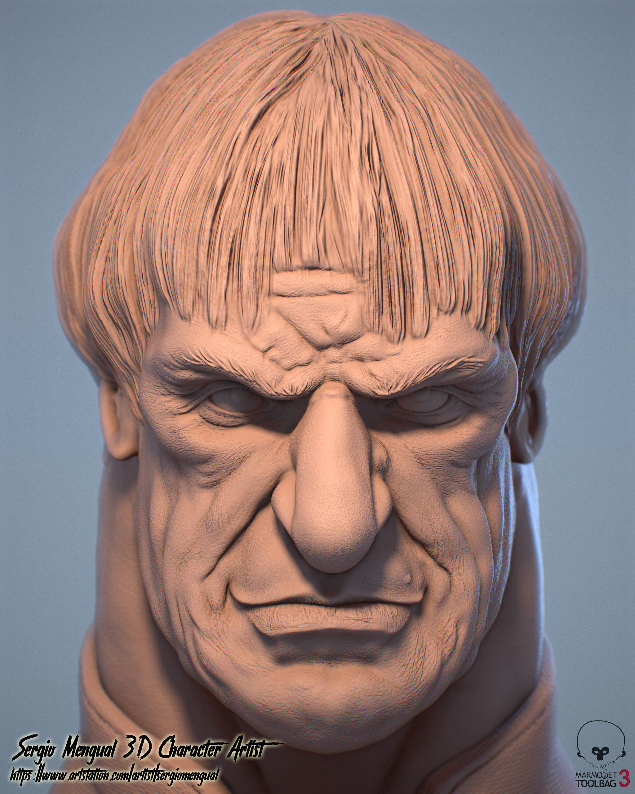 Haunted Mansion Uncle Lucius Bust 3D print model_6