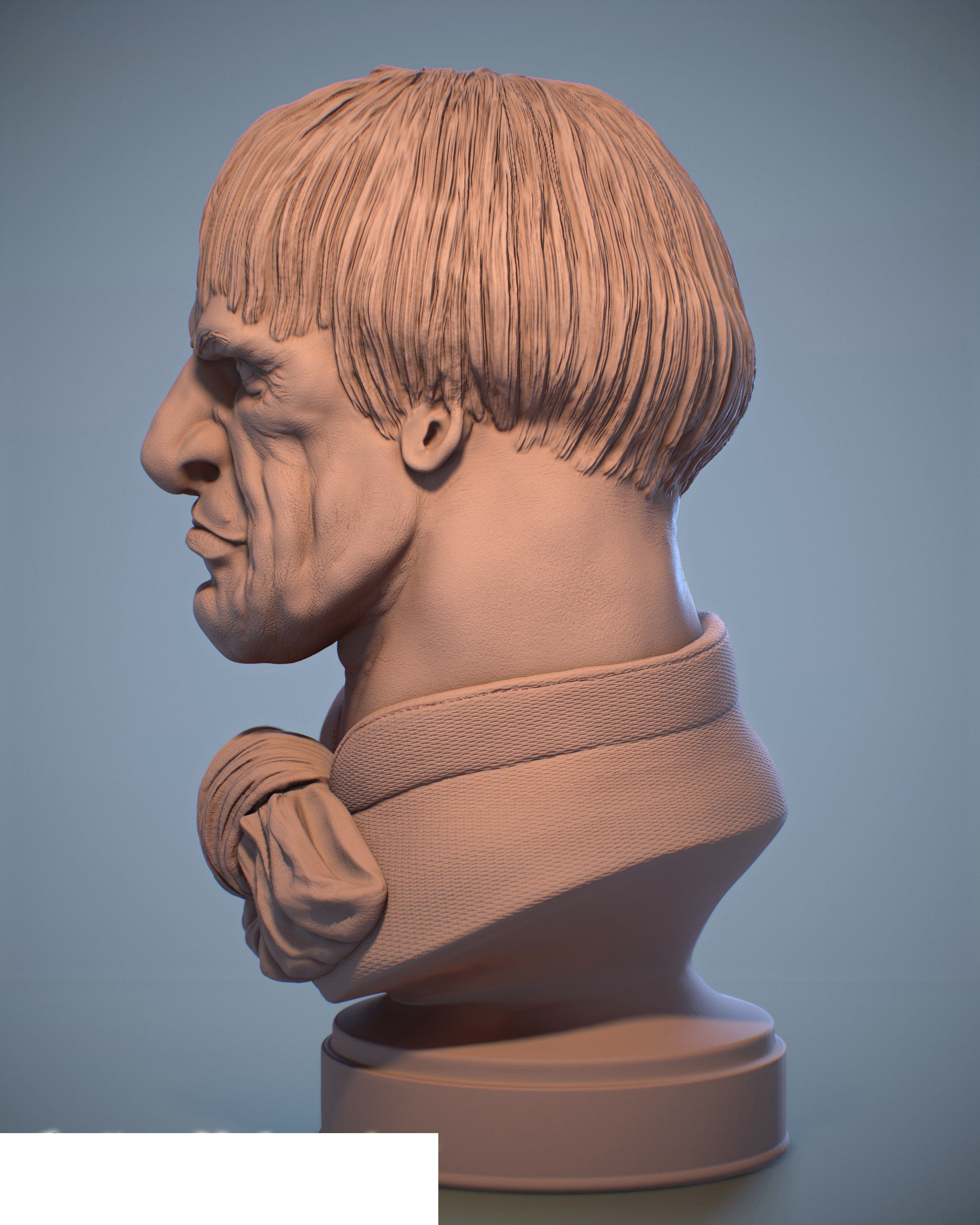Haunted Mansion Uncle Lucius Bust 3D print model_4
