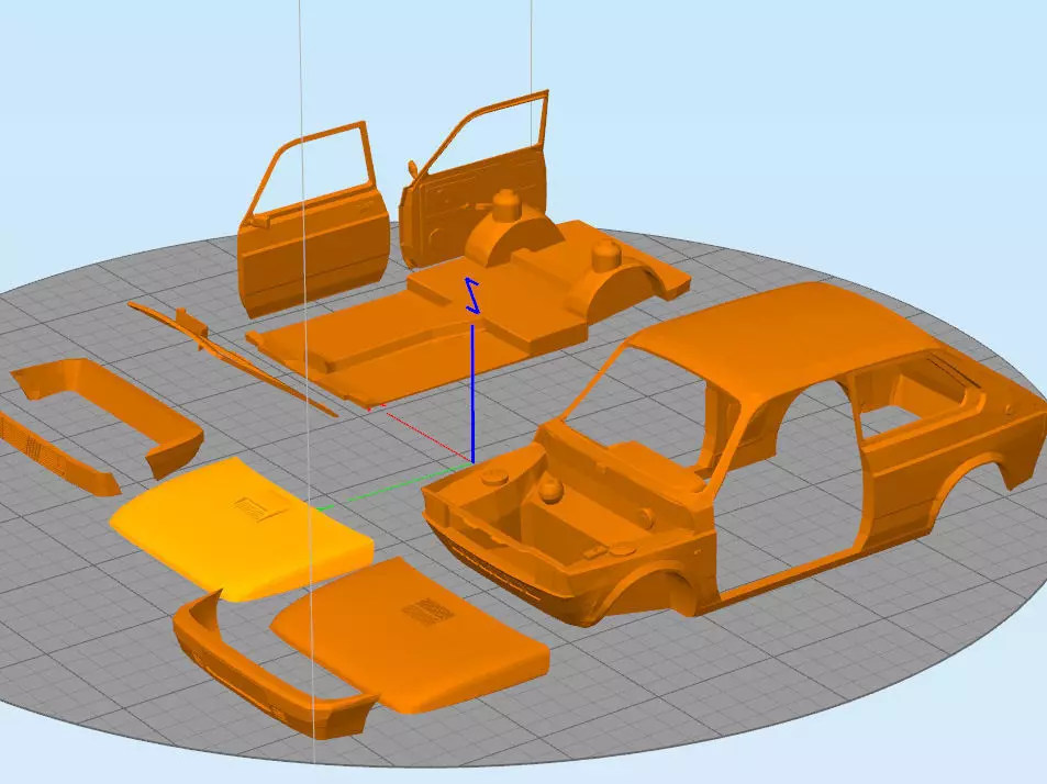 Fiat 147   3D print model_0