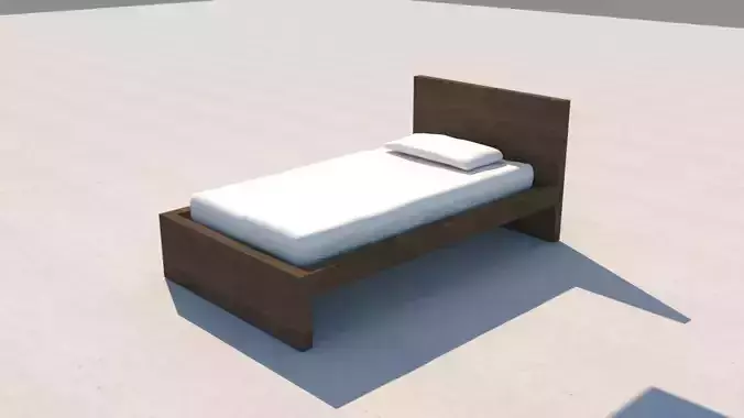 Dormitory Bed 3D model