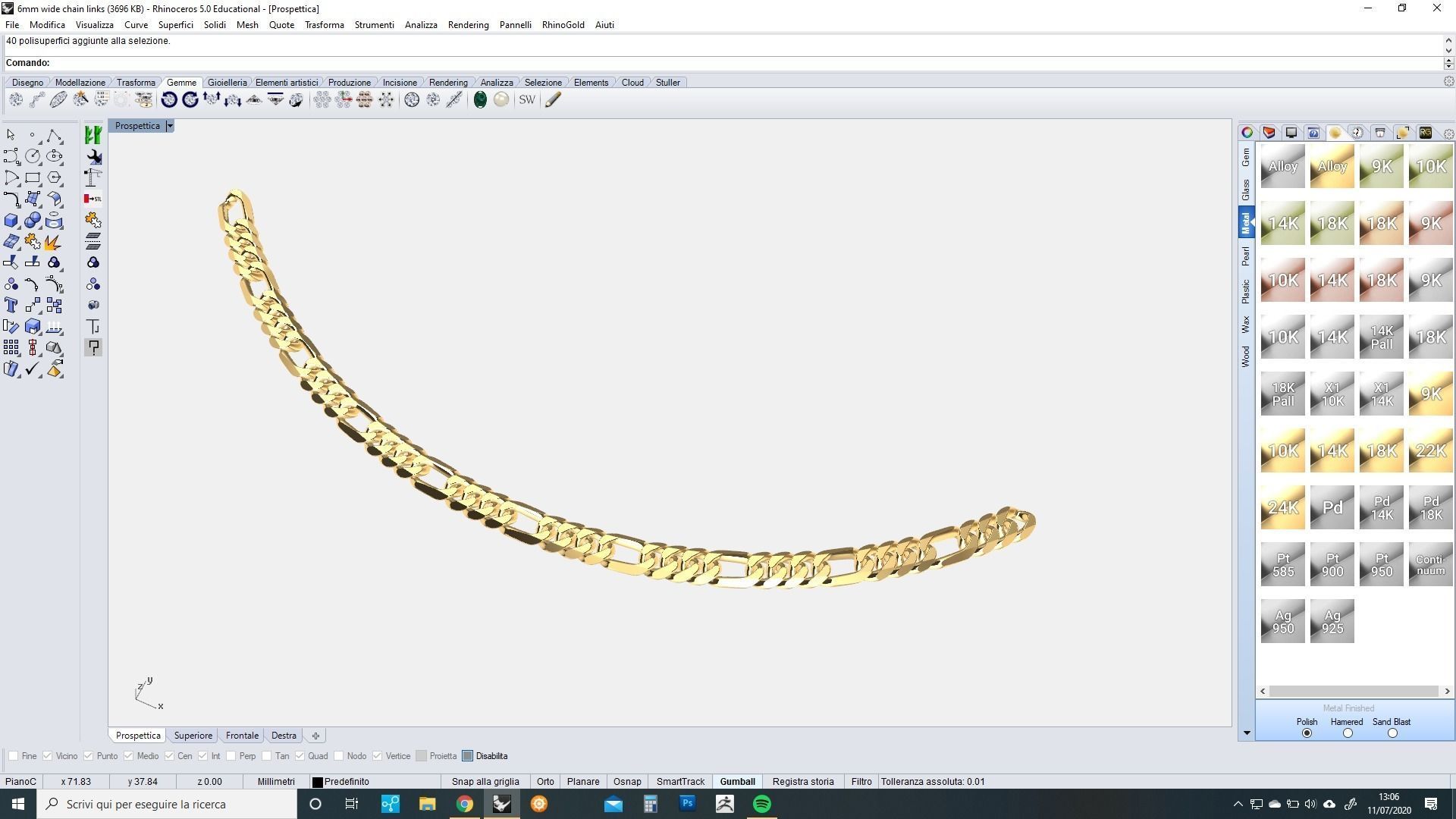 Figaro Chain link 3D print model_7