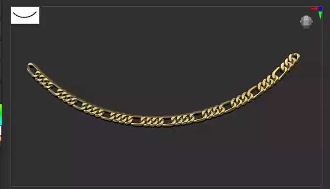 Figaro Chain link 3D print model