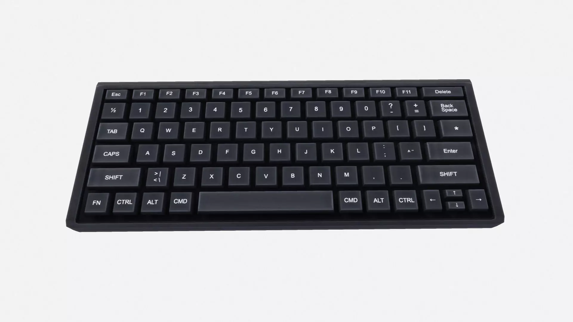 Computer Keyboard Low-poly 3D model_0
