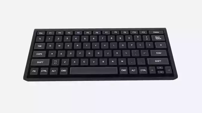 Computer Keyboard Low-poly 3D model