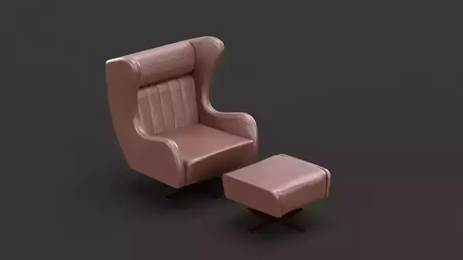 Luxury Accent chair with Footstool