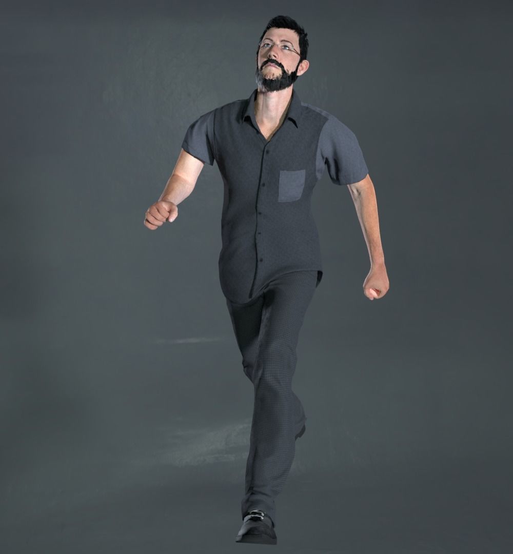  8 Characters Pack 3D model_9