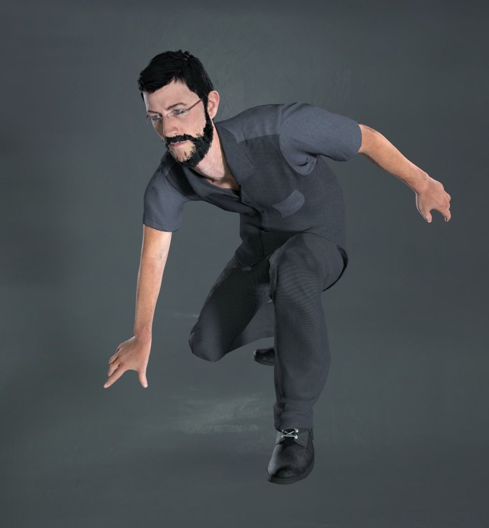  8 Characters Pack 3D model_2