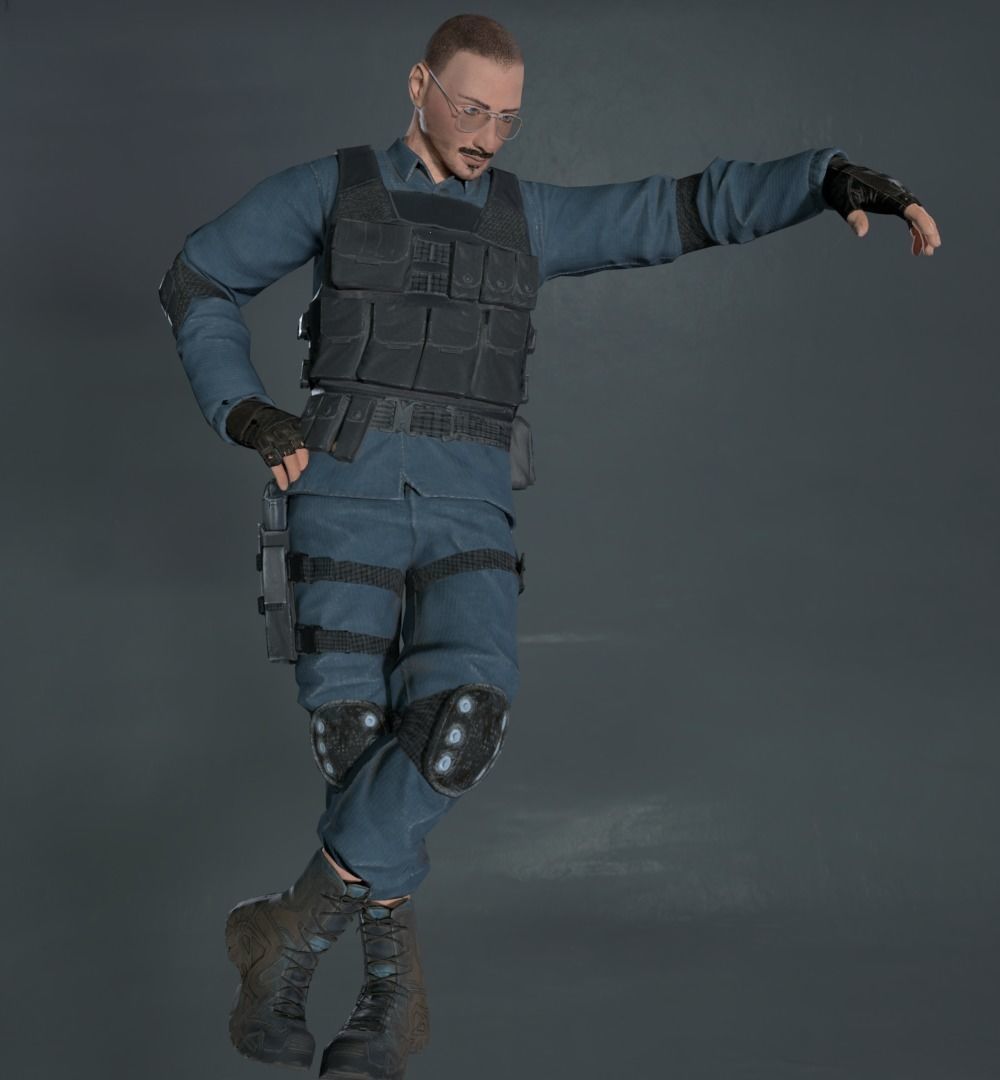  8 Characters Pack 3D model_12