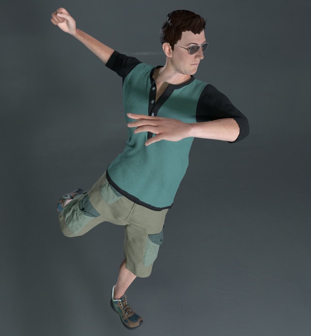  8 Characters Pack 3D model_7