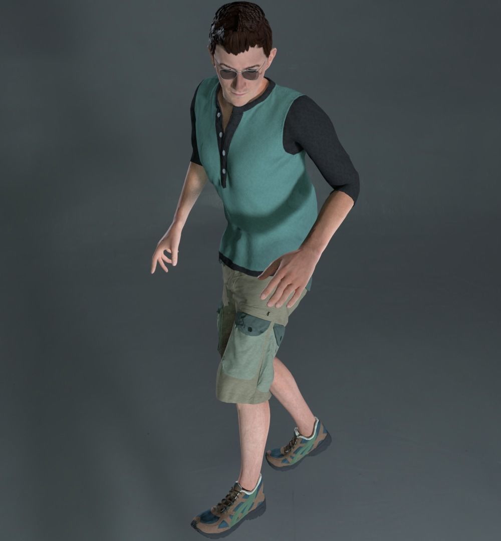  8 Characters Pack 3D model_11