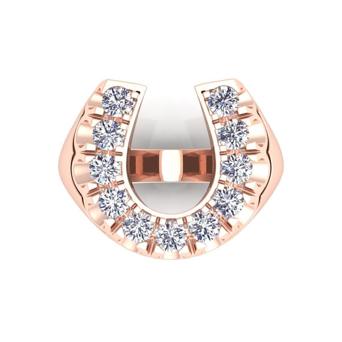 U shape Fancy Mens Ring 3D print model_10