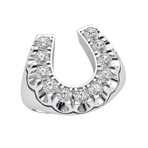 U shape Fancy Mens Ring  3D print model