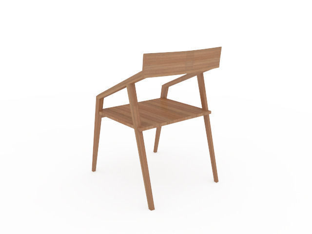 Modern minimalist chair 3D model_4