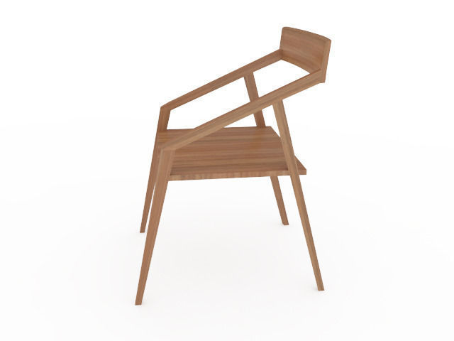 Modern minimalist chair 3D model_2