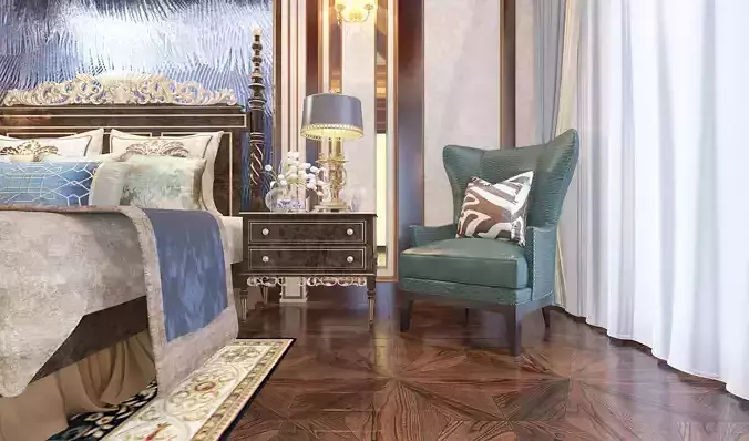 Bedroom scene american style