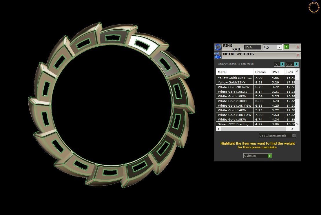 Blvgari Style Ring Band 3D print model_4