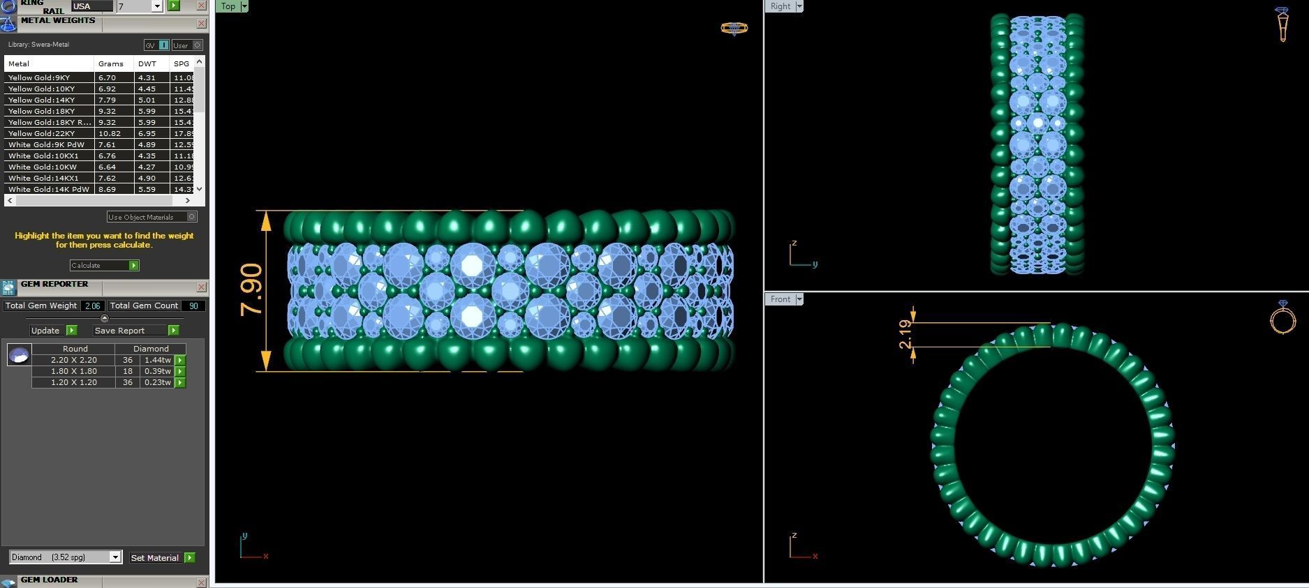 Full Enternity Ring  3D print model_6