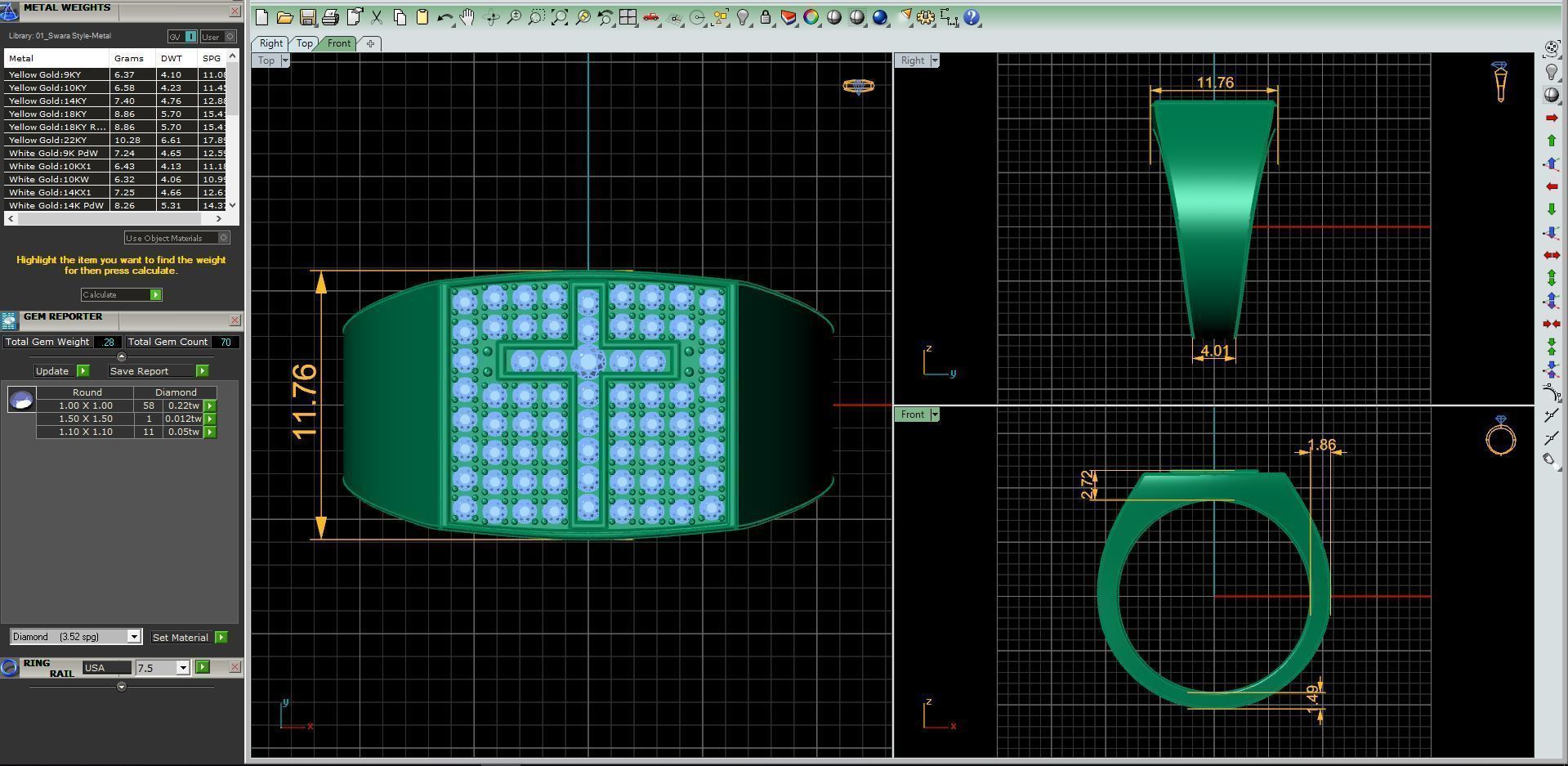 Fancy mans Ring 3D print model_10