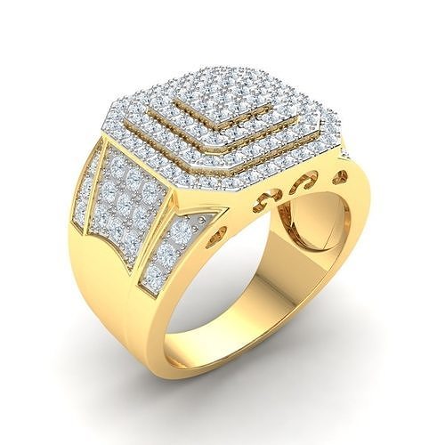 Fancy Mens Ring  3D print model