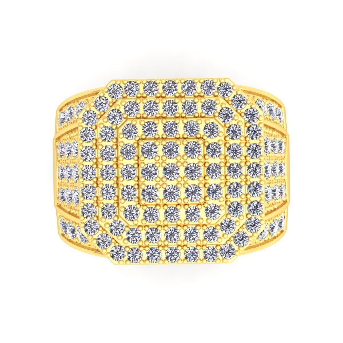 Fancy Mens Ring  3D print model_10