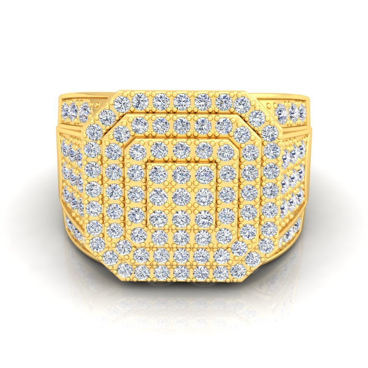 Fancy Mens Ring  3D print model_9