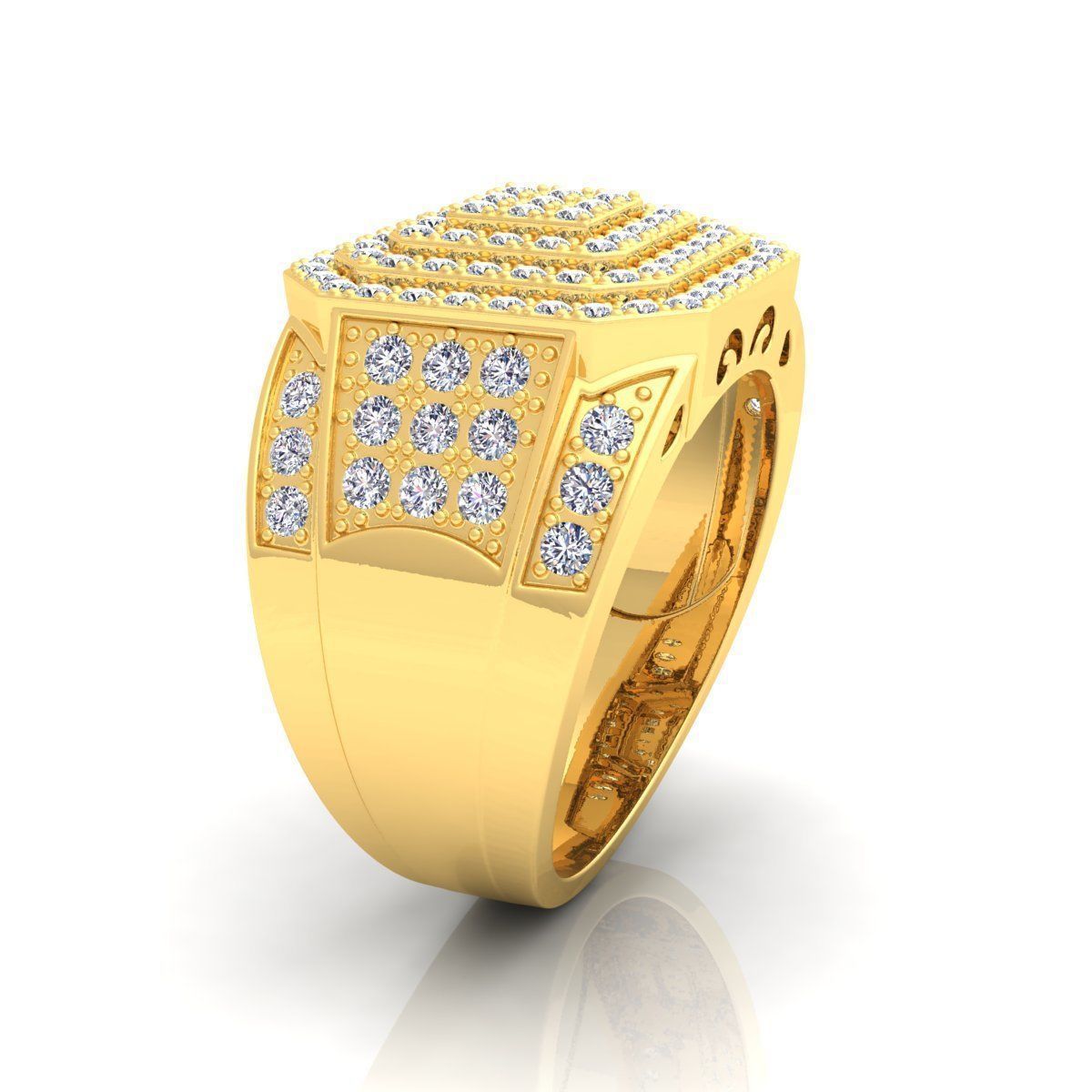 Fancy Mens Ring  3D print model_6