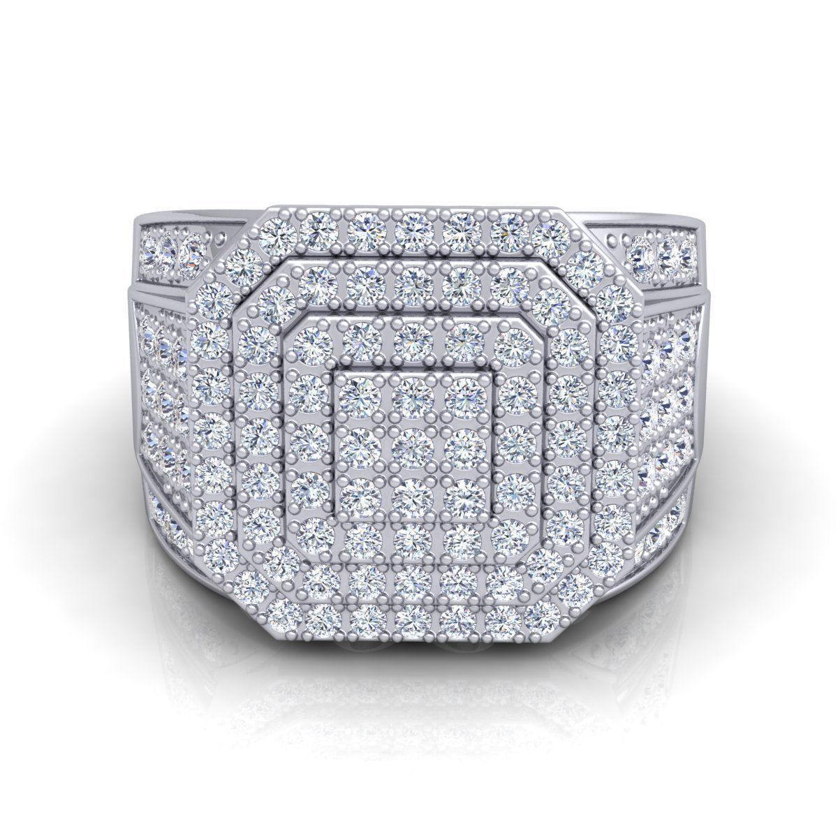 Fancy Mens Ring  3D print model_2