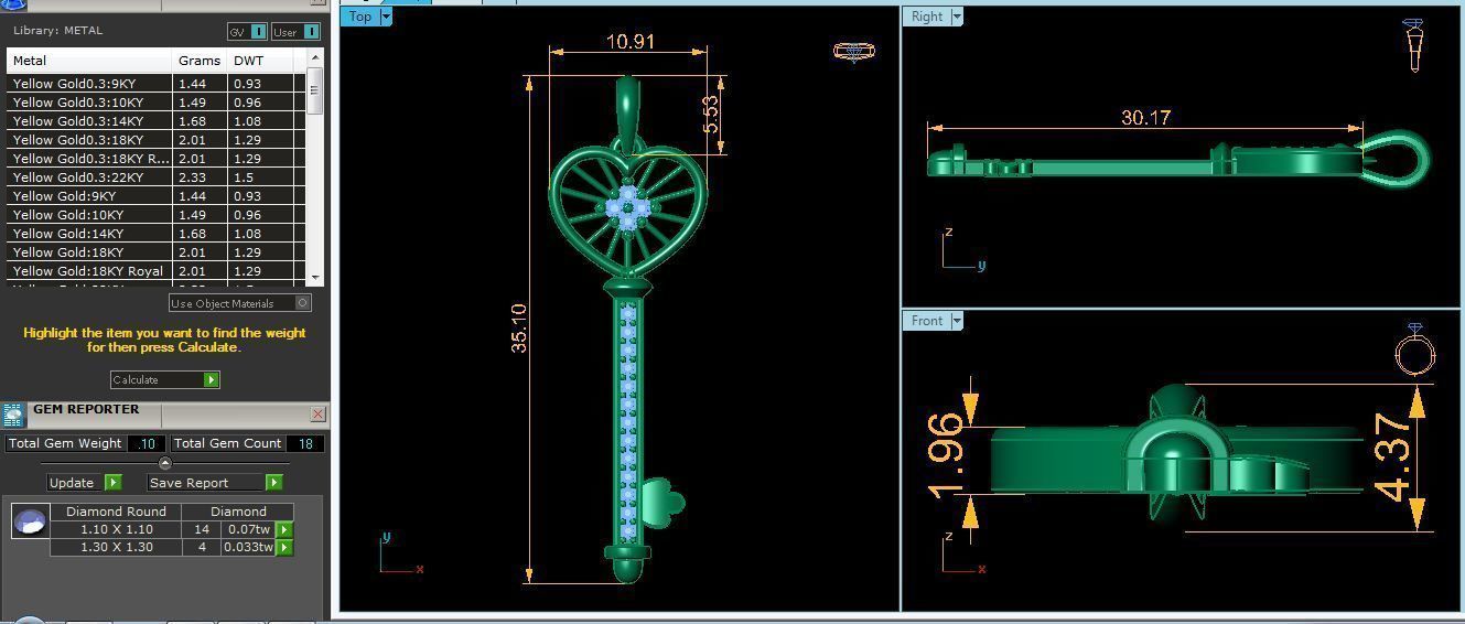 Key Pendents 3D print model_9