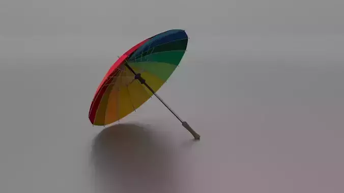 Umbrella colorful 3D model