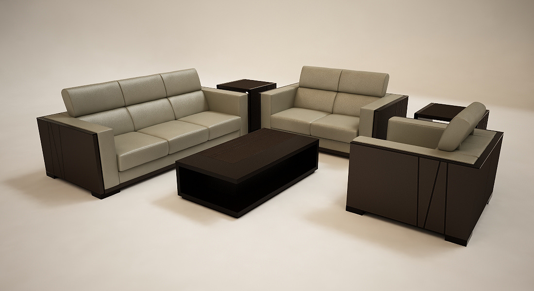 seats tables 3D model_1