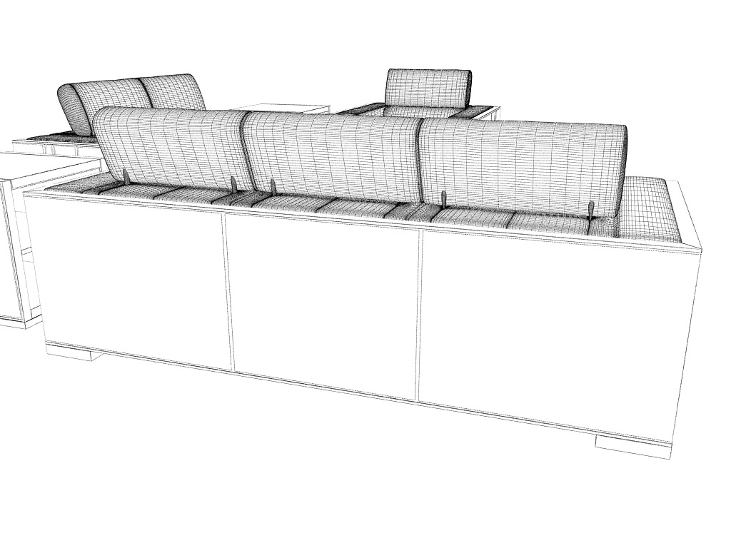 seats tables 3D model_12