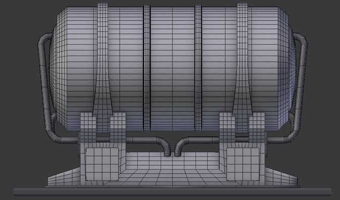 Water Tank Free 3D model_10