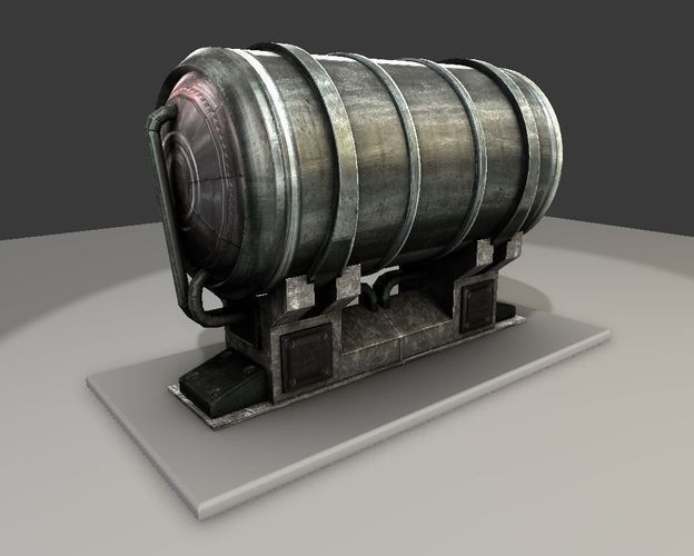 Water Tank Free 3D model_3
