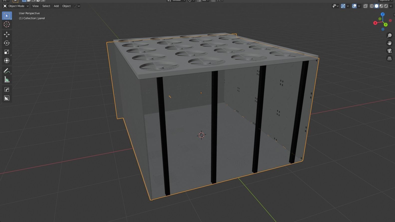 Sci-fi box 3D model_6