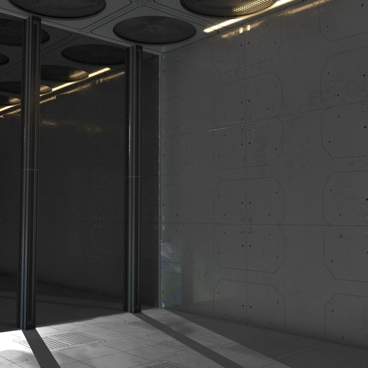 Sci-fi box 3D model_2