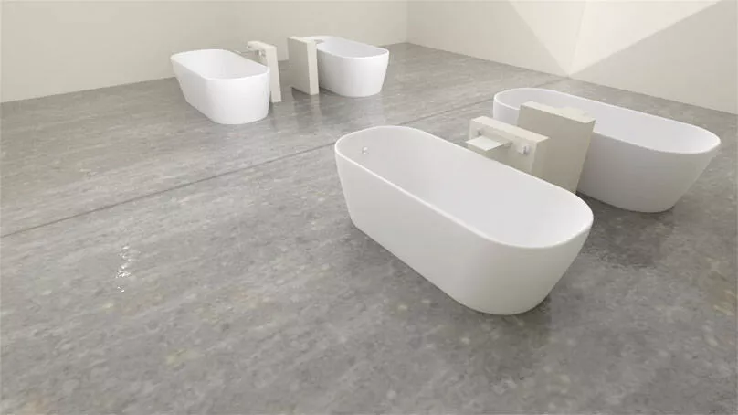Modern Bathtub Free low-poly 3D model
