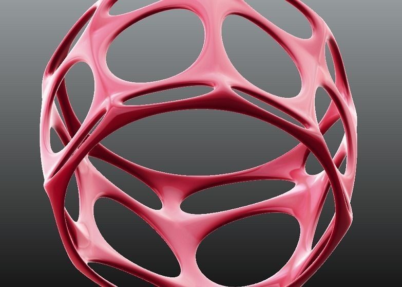 Pink Bracelet 3D print model_3