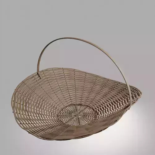Woven Basket 4 with PBR material