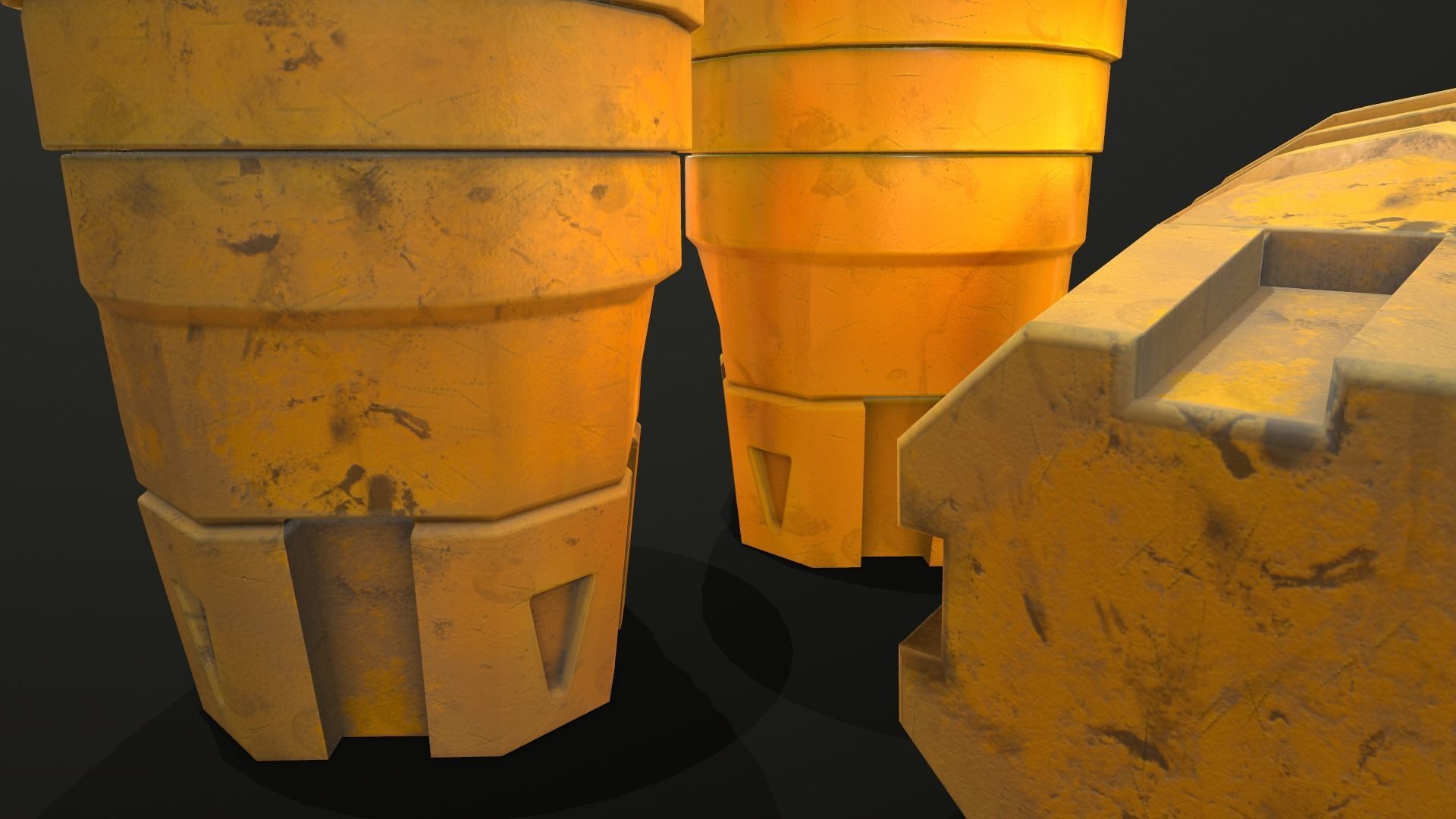 3D model Sand Crash Barrel Game-ready VR / AR / low-poly | CGTrader