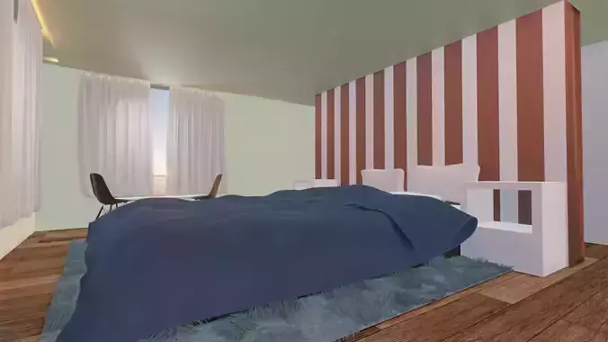 Interior Elegant Bedroom 