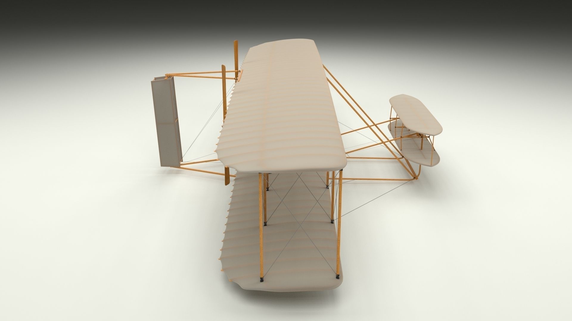 Rigged Wright Flyer 3D model_41