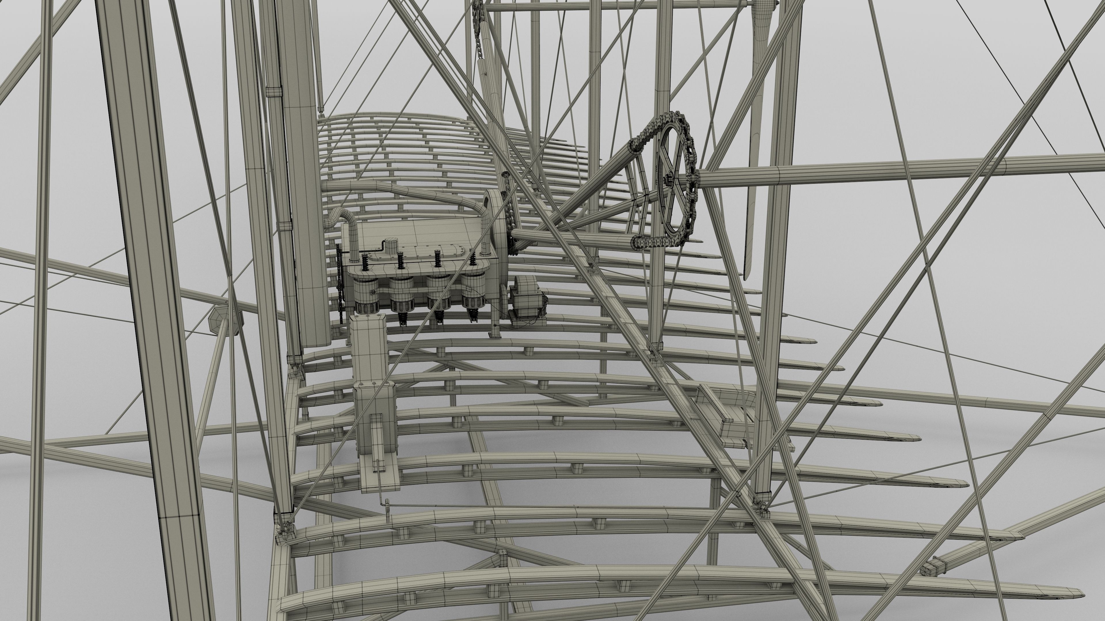 Rigged Wright Flyer 3D model_73