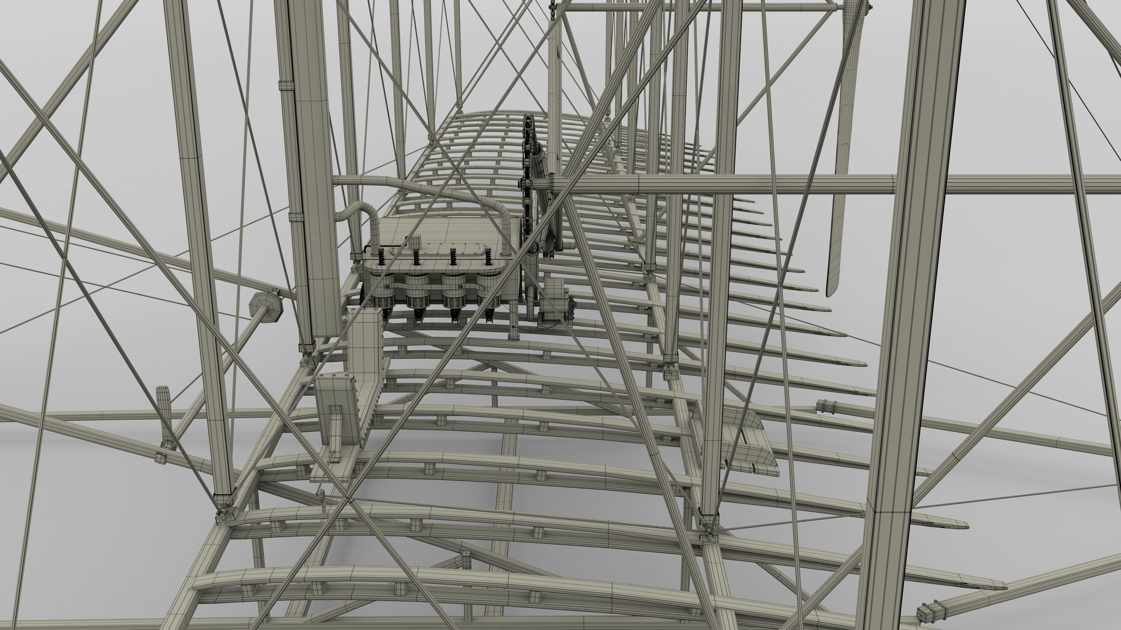 Rigged Wright Flyer 3D model_69