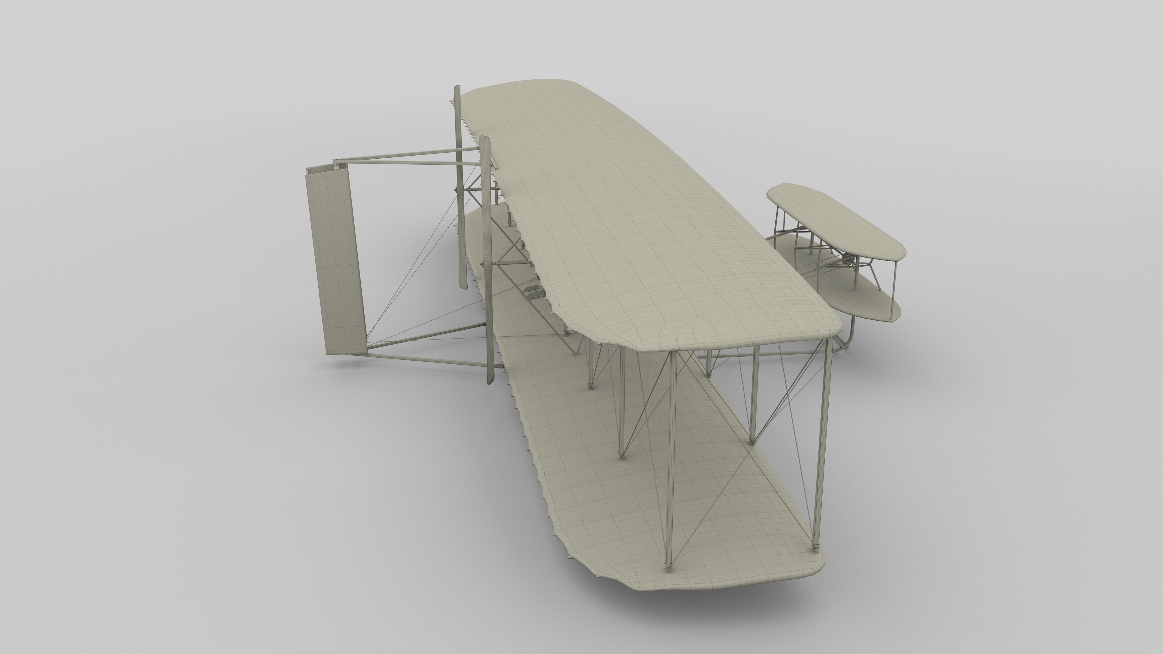 Rigged Wright Flyer 3D model_44
