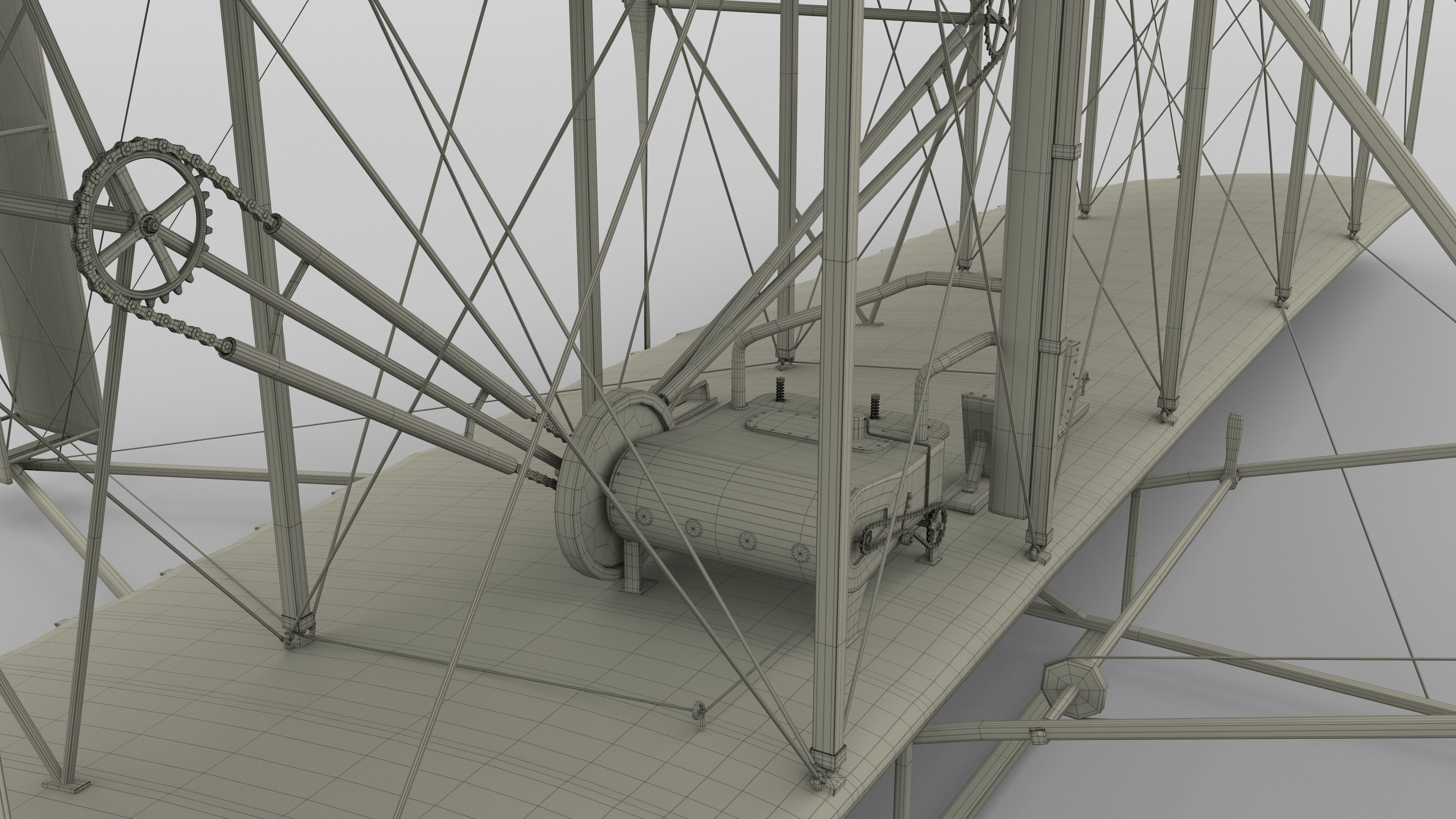Rigged Wright Flyer 3D model_50
