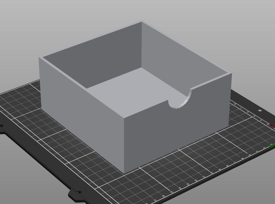 002M LA Unit Medium 2 Drawer Horizontal Storage Organiser 3D print model_3