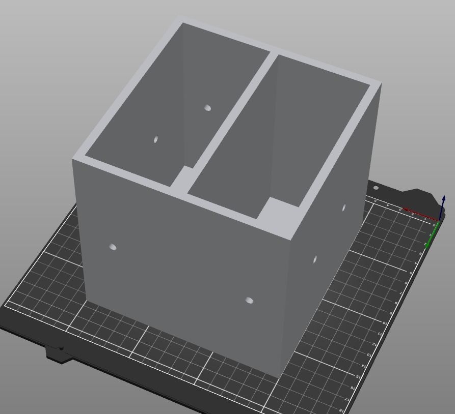 002M LA Unit Medium 2 Drawer Horizontal Storage Organiser 3D print model_4